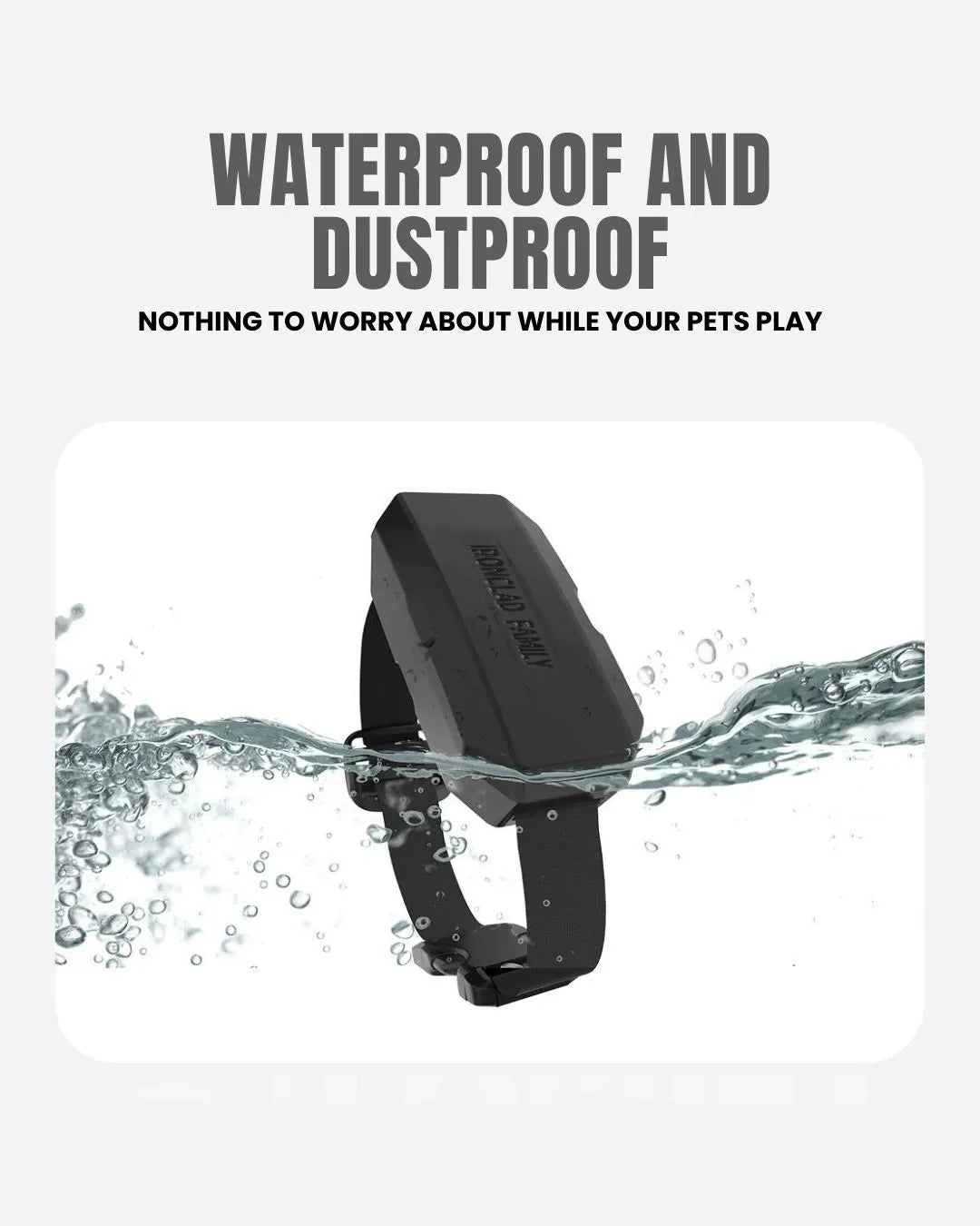 Water-resistant GPS pet tracker