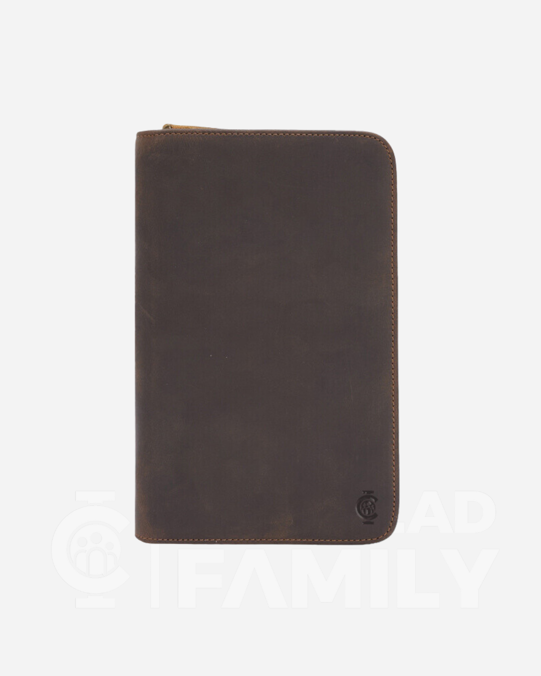 Brown leather multi-passport holder