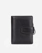 RFID Blocking Leather Wallet in black with zipper