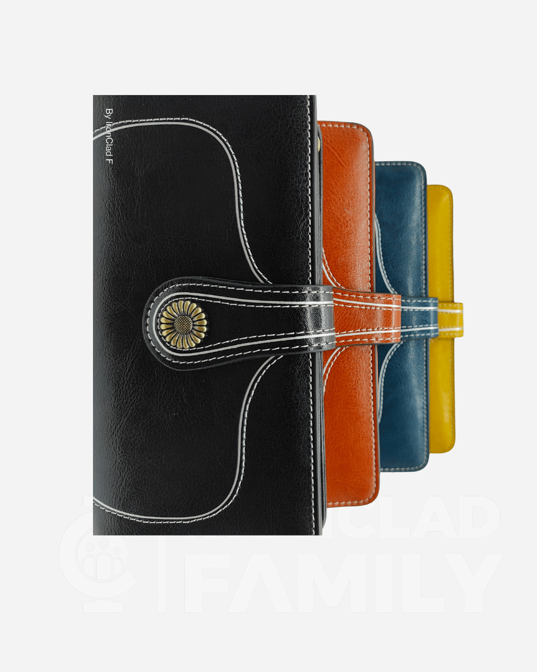 Leather passport holder in A4 size with RFID blocking