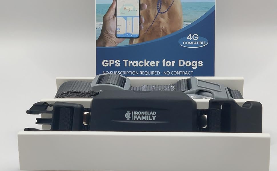 Packaged dog tracker with accompanying smartphone