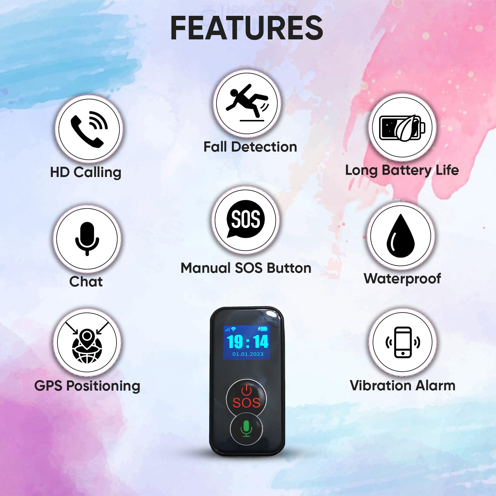 4G GPS Tracker Bracelet for Elderly with Dementia Fall Detection Bracelet  for Seniors,SOS One Key for Help Step Counter Geo-Fence Body Temperature  Heart Rate Blood Pressure Monitoring,Black : Amazon.co.uk: Electronics &  Photo