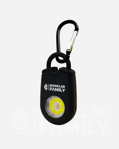 Personal Alarm Sound Pendant Keychain with flashlight feature