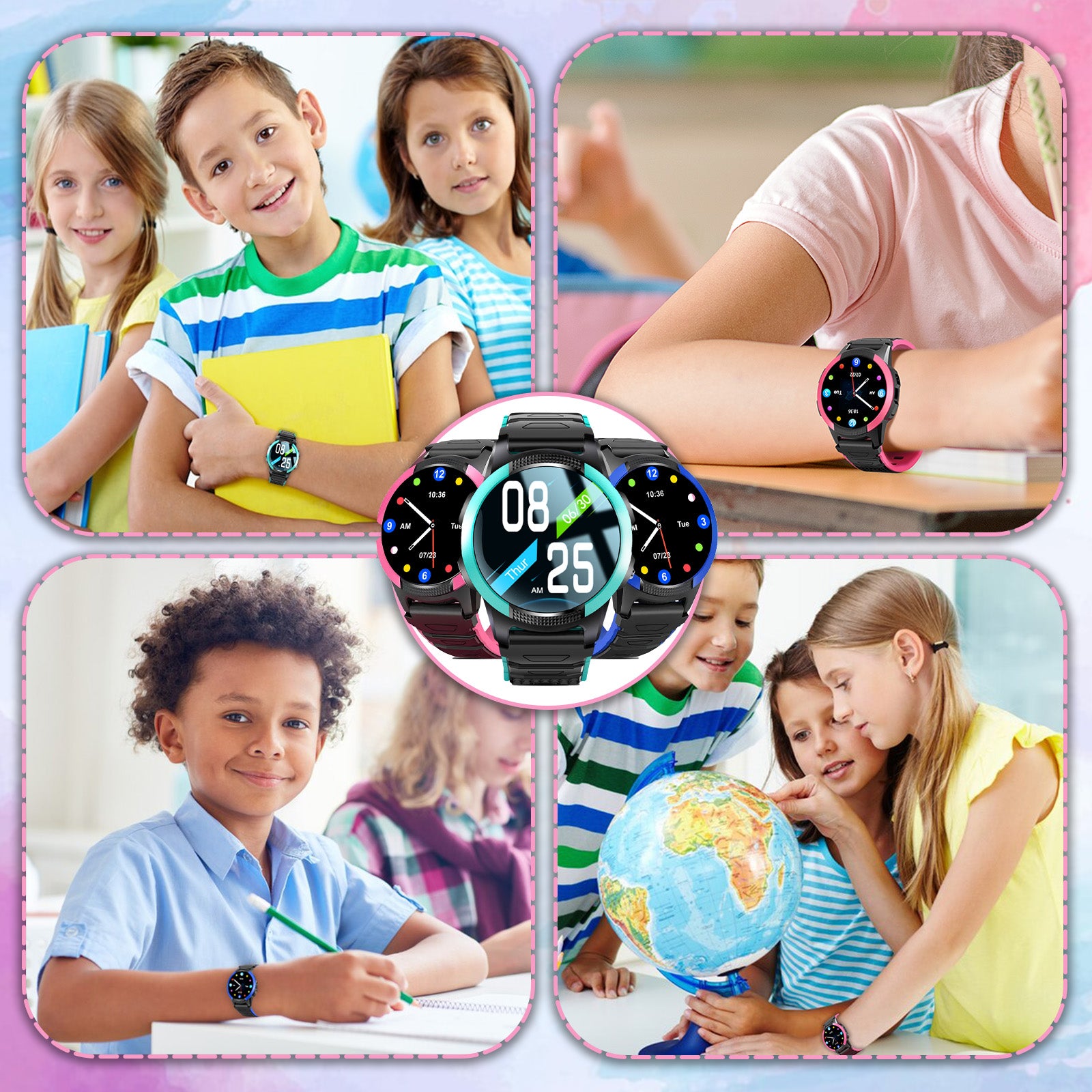 Kids GPS Smart Watch SOS Button 4G LTE First Month Pre