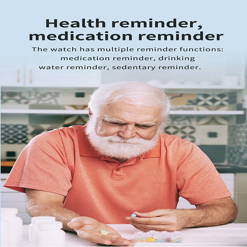 GPS Tracker Watch for seniors with health and medication reminders
